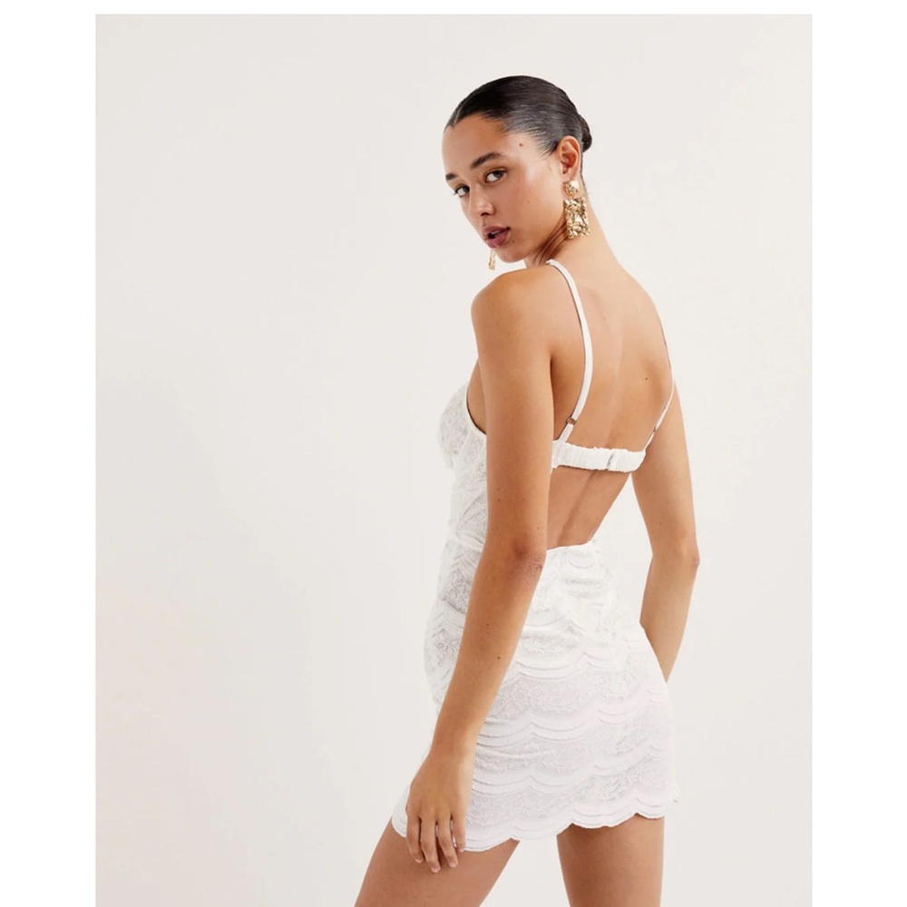 For Love and Lemons Dress - White Mimi Mini Dress